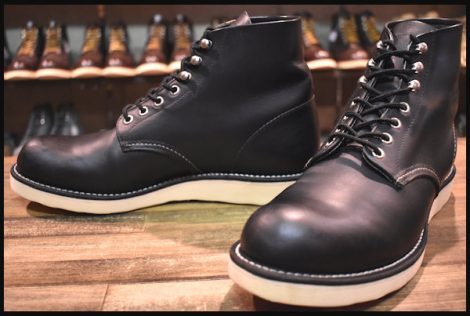 9d 良品 10年 レッドウィング 8165 アイリッシュセッター ブーツ 黒 ブラック クローム プレーントゥ Redwing Hopesmore Hopesmore ホープスモア オンラインショップ