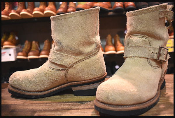 8d 良品 13年 レッドウィング 2965 ショート スエードエンジニア ブーツ ホーソーンアビレーンラフアウト Redwing Hopesmore Hopesmore ホープスモア オンラインショップ