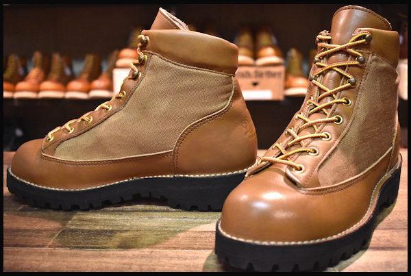 6.5EE 良品 初期黒タグ】Danner ダナーライト ブーツ 3042 茶 ブラウン