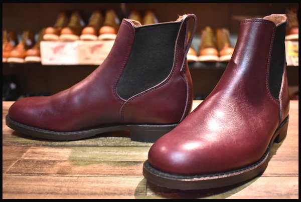 RED WING 9077 サイドゴア未使用品 ブラックチェリー 8D-