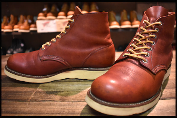 RED WING レッドウィング 8166 90s 犬タグ プレーントゥ 赤茶系