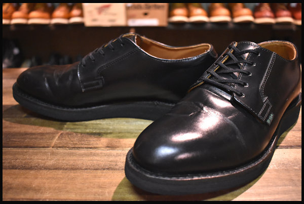 【希少、美品】8D REDWING ラフアウト　ポストマンシューズ　黒