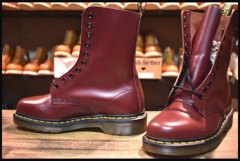 Uk5 未使用 Dr Martens ドクターマーチン 1490 Aw006 10eye Boots 10ホールブーツ Cherry Red チェリーレッド レディース Hopesmore Hopesmore ホープスモア オンラインショップ