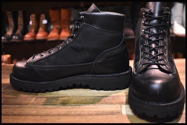 7.5EE 美品 白タグ】Danner ダナーライトブラック 31400X 黒