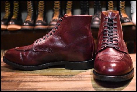 【10D 良品 15年】レッドウィング 9091 ジラード ブラックチェリー フェザーストーン 編み上げ ブーツ redwing ベックマン HOPESMORE