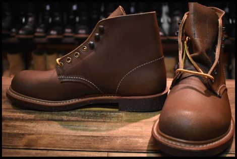 【7.5D 未使用 14年】レッドウィング 8015 ブラックスミス ブーツ ブラウン スピットファイヤー プレーントゥ redwing HOPESMORE