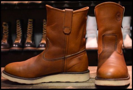 【7.5E 良品 緑犬タグ 犬刻印 97年】レッドウィング 866 ペコス オロイジナル プルオン ブーツ redwing pecos HOPESMORE