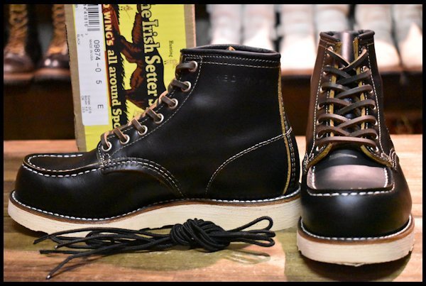 定価51920円【RED WING】アイリッシュセッター9874 復刻 茶芯 犬タグ 箱付き