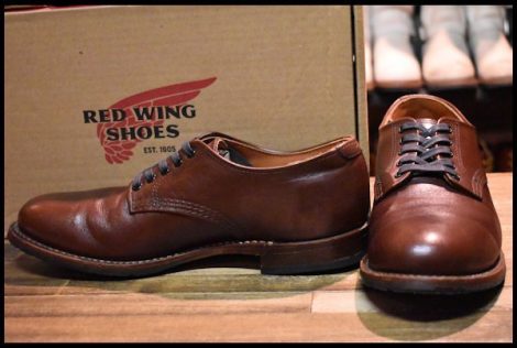 【9D 箱付 良品 15年】レッドウィング 9042 ベックマン オックスフォード ブラウン 茶 ローカット 短靴 ブーツ redwing HOPESMORE