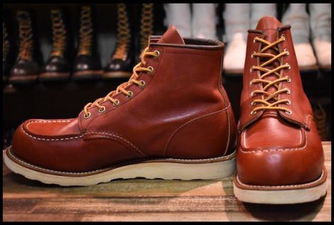 【10E 美品 17年】レッドウィング 8875 アイリッシュセッター 赤茶 オロラセット モックトゥ ブーツ redwing HOPESMORE
