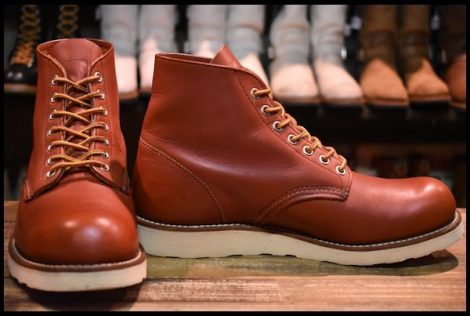 【8D 良品 14年】レッドウィング 8166 アイリッシュセッター 赤茶 オロラセット プレーントゥ 編み上げ ブーツ redwing HOPESMORE