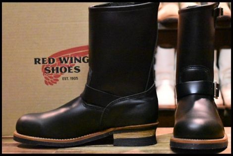 【10D 箱付 未使用 19年】レッドウィング 2268 エンジニア 黒 ブラッククローム スチールトゥ ブーツ redwing HOPESMORE