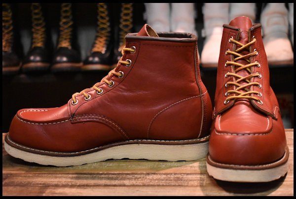 木造 廃盤美品犬タグ RED WING Classic Moc No.9875 10E | www