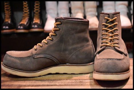 【7.5E 良品 サイド羽タグ 00年】レッドウィング 2877 アイリッシュセッター ブーツ ヌバック 茶 ブラウン redwing HOPESMORE