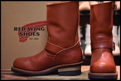 【6.5D 箱付 美品 15年】レッドウィング 8271 エンジニア 赤茶 オロラセット スチールトゥ ブーツ redwing HOPESMORE
