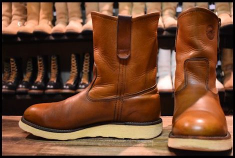 RED WING ペコスブーツ 866 97年製 緑犬タグ 7D 犬刻印 25-