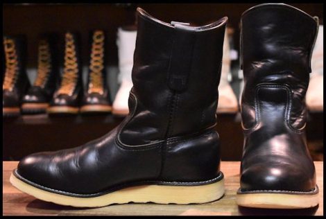 【7E 良品 羽タグ 97年】レッドウィング 8169 ペコス 黒 ブラッククローム ブーツ redwing pecos HOPESMORE