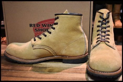 【10.5D 箱付 美品 12年】レッドウィング 2960 TYPE B キャメル ララミー 茶 プレーントゥ レースアップ ブーツ redwing HOPESMORE
