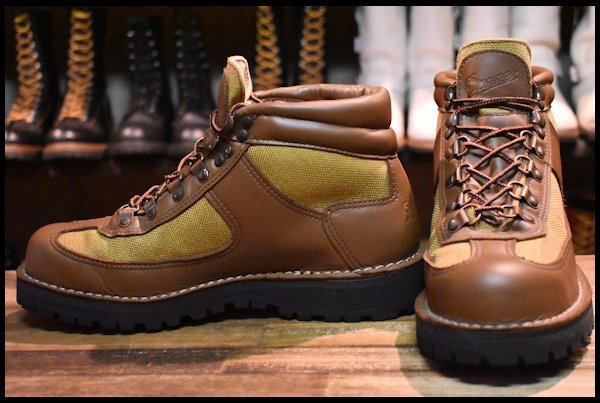 【7EE 美品 白タグ】Danner ダナー フェザーライト リバイバル 30125 茶 ブラウン ゴアテックス GORE-TEX ブーツ  HOPESMORE