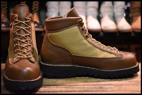 【8W 良品 白タグ】Danner ダナーライト 30420X 茶 ブラウン ゴアテックス GORE-TEX ハイキング レースアップ レディース ブーツ HOPESMORE