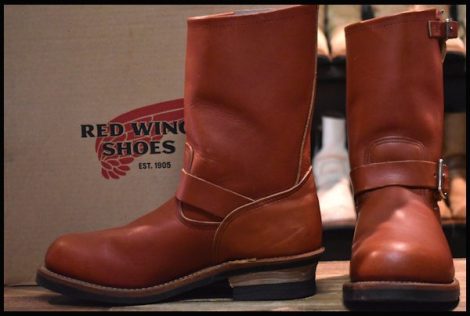 【9D 箱付 良品 15年】レッドウィング 8271 エンジニア 赤茶 オロラセット スチールトゥ ブーツ redwing HOPESMORE