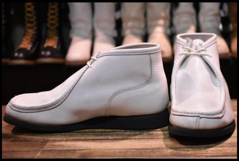 【8EEE 美品 BEAMS別注】レッドウィング 8893 ワラビー 白 ホワイト モックトゥ 編み上げ ビームス ブーツ redwing HOPESMORE