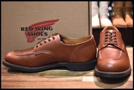 【10D 箱付 美品 18年】レッドウィング 8071 1930’s スポーツ オックスフォード シューズ シガーリタン モック ブーツ 短靴 redwing HOPESM
