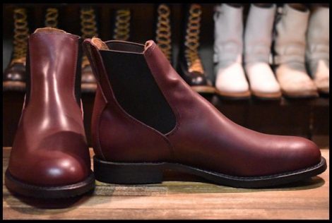 【10D 箱付 未使用 17年】レッドウィング 9077 Mil-1 Congress Boots ミルワン コングレス ブーツ ブラックチェリー サイドゴア HOPESMORE