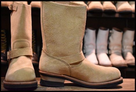 【9D 箱付 未使用 10年】レッドウィング 8268 スエード エンジニア ブーツ ラフアウト スチールトゥ redwing HOPESMORE