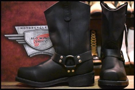 【10D 箱付 未使用 05年】レッドウィング 8806 ハーネスエンジニアリングブーツ 黒 ブラック redwing エンジニア 国内未販売 HOPESMORE