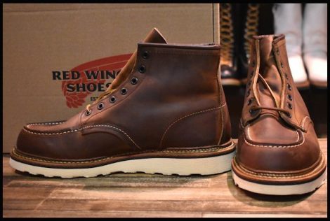 【9.5D 箱付 未使用 12年】レッドウィング 1907 アイリッシュセッター 茶 カッパー ラフ＆タフ モックトゥ ブーツ redwing HOPESMORE