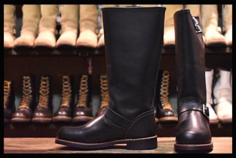 【7B 未使用 16年】レッドウィング 3350 エンジニア 黒 ブラック カッパーラフ＆タフ ビブラム レディース ブーツ redwing HOPESMORE