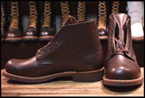 【7.5D DEAD 羽タグ 98年】レッドウィング 8161 編み上げ ブーツ 茶 ガラスレザー コレクテッドグレイン redwing HOPESMORE