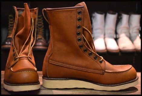 【9D DEAD 犬刻印 96年】レッドウィング 877 ロング アイリッシュセッター ブーツ 茶 オロイジナル 編み上げ redwing HOPESMORE