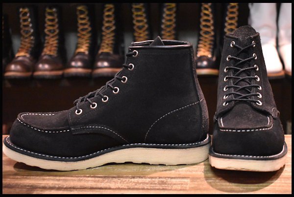 REDWING (レッドウィング) 8874 ブラック スウェードブーツ - ブーツ