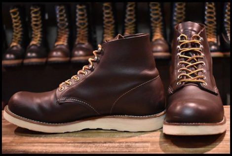 【9D 良品 09年】レッドウィング 8134 アイリッシュセッター 茶 ブラウン チョコ プレーントゥ 編み上げ ブーツ redwing HOPESMORE