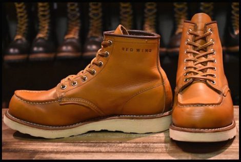 【6.5E 良品 12年】レッドウィング 9875 アイリッシュセッター ゴールドラセット モックトゥ 編み上げ ブーツ redwing HOPESMORE
