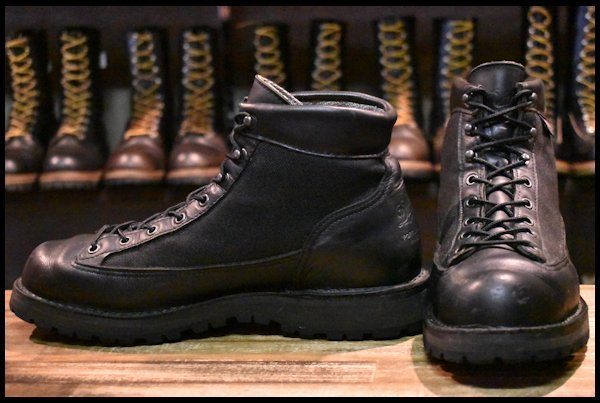 10EE 中古 白タグ】Danner ダナーライトブラック 31400X 黒 ゴアテック