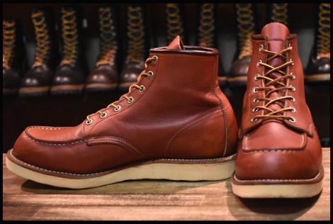 【10.5D 良品 10年】レッドウィング 8875 アイリッシュセッター 赤茶 オロラセット モックトゥ 編み上げ ブーツ redwing HOPESMORE