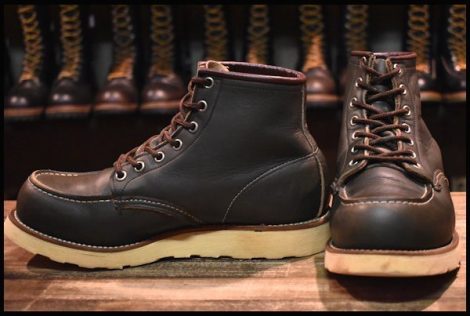 【7.5E 良品 犬タグ 98年】レッドウィング 8180 アイリッシュセッター 緑 カンガタン グリーン 編み上げ ブーツ redwing HOPESMORE