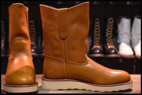 【5.5D 未使用 17年】レッドウィング 9866 ゴールドラセット ペコス クッションソール ブーツ 茶 redwing pecos HOPESMORE