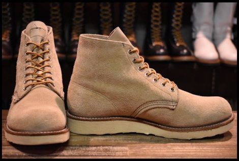 【8E 美品 羽タグ 03年】レッドウィング 8167 スエード アイリッシュセッター タン ラフアウト プレーン ブーツ redwing HOPESMORE
