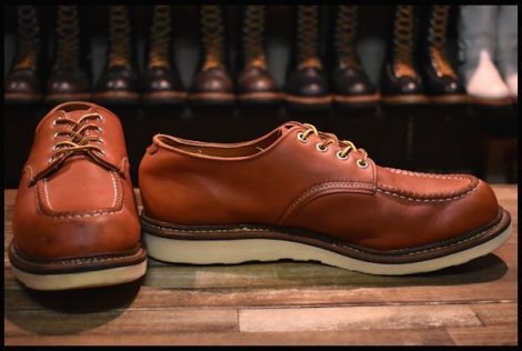 【11D 良品 11年】レッドウィング 8103 オックスフォード 赤茶 オロラセット モックトゥ ローカット 短靴 ブーツ redwing HOPESMORE