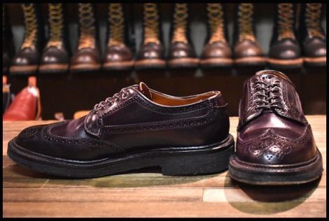 未使用に近い】Alden U-Tip Blucher BROGUE別注 - ドレス/ビジネス