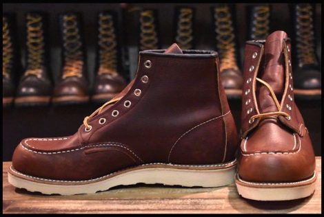 【9D 未使用 17年】レッドウィング 8138 アイリッシュセッター 茶 ブライアーオイルスリック モックトゥ ブーツ redwing HOPESMORE