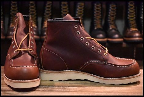 【9D 未使用 17年】レッドウィング 8138 アイリッシュセッター 茶 ブライアーオイルスリック モックトゥ ブーツ redwing HOPESMORE