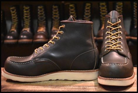【8.5E 美品 14年】レッドウィング 8180 アイリッシュセッター 緑 カンガタン グリーン モックトゥ 編み上げ ブーツ redwing HOPESMORE