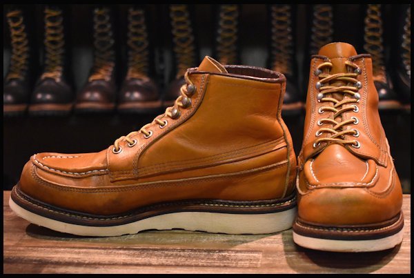 【8E 良品 14年】レッドウィング 9850 ゴールドラセット カヌーモック アイリッシュセッター レースアップ ブーツ redwing  HOPESMORE