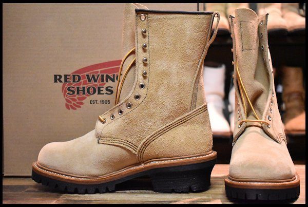 REDWING レッドウィング 8211 スエードロガーブーツ 7.5D-