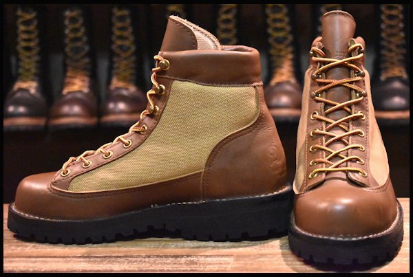 【6W 美品 黒タグ】Danner ダナーライト 30420X 茶 ブラウン ゴアテックス GORE-TEX レースアップ トレッキング ブーツ  HOPESMORE